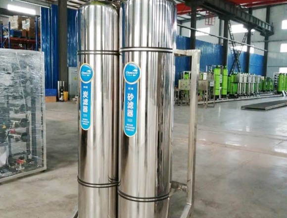 口罩廠0.5噸雙級反滲透純化水、純凈水設備